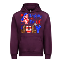 Mauve Wine happy 4th of july Urban Hoodie - NancyCooperArtShop