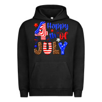 Pigment Black happy 4th of july Urban Hoodie - NancyCooperArtShop