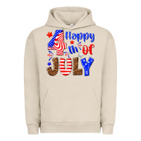 Pigment French Oak happy 4th of july Urban Hoodie - NancyCooperArtShop
