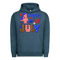 Pigment Midnight Navy happy 4th of july Urban Hoodie - NancyCooperArtShop
