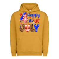 Pigment Peanut Butter happy 4th of july Urban Hoodie - NancyCooperArtShop