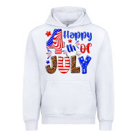 White happy 4th of july Urban Hoodie - NancyCooperArtShop