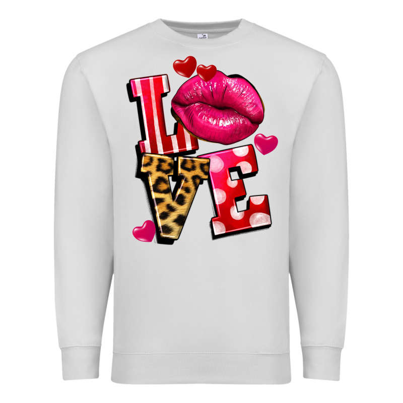 Love Lips Premium Sweatshirt by FaDigitalArtStudio | Teevron