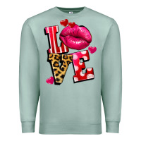 Seafoam love lips Premium Sweatshirt - FaDigitalArtStudio