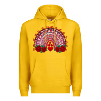 Lemon valentine's day rainbow with roses Premium Hoodie - AdoDesignShop