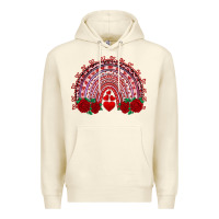 Sandshell valentine's day rainbow with roses Premium Hoodie - AdoDesignShop