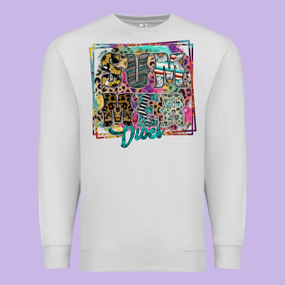 Summer Vibes Premium Sweatshirt Designed By Sublimationcraftshop