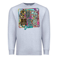 Heather Grey summer vibes Premium Sweatshirt - SublimationCraftShop
