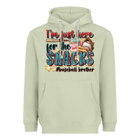 Matcha i'm just here for the snacks #baseball brother Heavyweight Hoodie - Zillion Design Studio