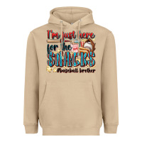 Mushroom i'm just here for the snacks #baseball brother Heavyweight Hoodie - Zillion Design Studio