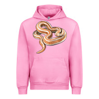 Fuchsia Pink Rosy Boa Snake Illustrations Urban Hoodie - LillyAllenDesigns