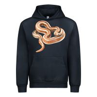 Navy Rosy Boa Snake Illustrations Urban Hoodie - LillyAllenDesigns