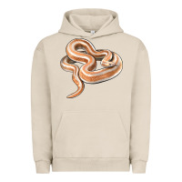 Pigment French Oak Rosy Boa Snake Illustrations Urban Hoodie - LillyAllenDesigns