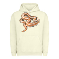 Pigment Pistachio Rosy Boa Snake Illustrations Urban Hoodie - LillyAllenDesigns