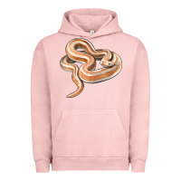Pigment Salmon Rosy Boa Snake Illustrations Urban Hoodie - LillyAllenDesigns