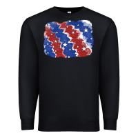 Black Patriotic tie dye background Premium Sweatshirt - CowGirlArtShop