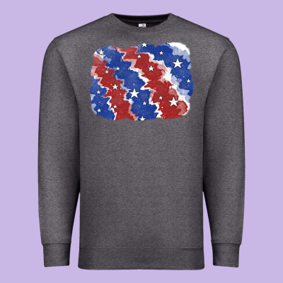 Patriotic Tie Dye Background Premium Sweatshirt Designed By Cowgirlartshop