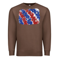 Chestnut Patriotic tie dye background Premium Sweatshirt - CowGirlArtShop