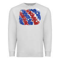 Dove Grey Patriotic tie dye background Premium Sweatshirt - CowGirlArtShop