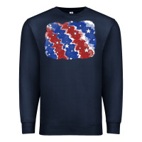 Navy Patriotic tie dye background Premium Sweatshirt - CowGirlArtShop