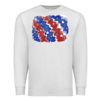 Oatmeal Heather Patriotic tie dye background Premium Sweatshirt - CowGirlArtShop