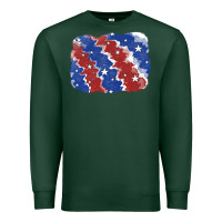 Sports Green Patriotic tie dye background Premium Sweatshirt - CowGirlArtShop