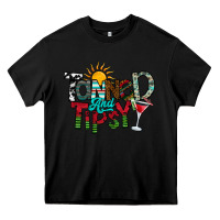 Black Tanned And Tipsy Heavy Core Tee - CowhideDigitalArt