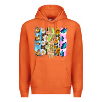 Carrot easter bunny butterfly daisy and sunflower with cowhide and  leopard b Premium Hoodie - Artiststas