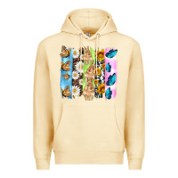 Pina Colada easter bunny butterfly daisy and sunflower with cowhide and  leopard b Premium Hoodie - Artiststas