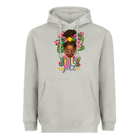 Moon Dust july girl afro woman summer Heavyweight Hoodie - texasbilliewilder