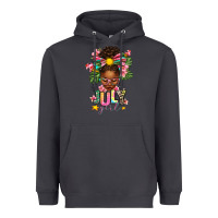 Smoke july girl afro woman summer Heavyweight Hoodie - texasbilliewilder