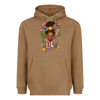 Toasted Coconut july girl afro woman summer Heavyweight Hoodie - texasbilliewilder