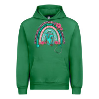 Emerald nurse life spring stethoscope heart rainbow Urban Hoodie - BarkalooDesign