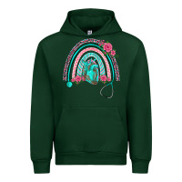 Forest Green nurse life spring stethoscope heart rainbow Urban Hoodie - BarkalooDesign