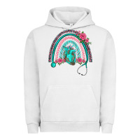 Pigment Lunar Rock nurse life spring stethoscope heart rainbow Urban Hoodie - BarkalooDesign