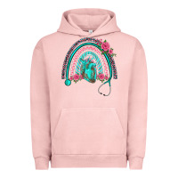 Pigment Salmon nurse life spring stethoscope heart rainbow Urban Hoodie - BarkalooDesign