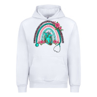 White nurse life spring stethoscope heart rainbow Urban Hoodie - BarkalooDesign