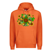 Carrot st patricks sunflowers with shamrock and glitters with leopard Premium Hoodie - Artiststas