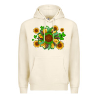 Tofu st patricks sunflowers with shamrock and glitters with leopard Premium Hoodie - Artiststas