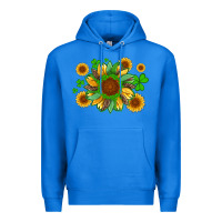 True Royal st patricks sunflowers with shamrock and glitters with leopard Premium Hoodie - Artiststas