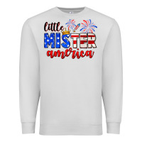 Dove Grey little mister america Premium Sweatshirt - Neo Western
