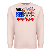 Pale Pink little mister america Premium Sweatshirt - Neo Western