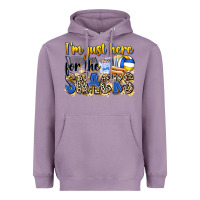 Lavender i'm just here for the snacks volleyball Heavyweight Hoodie - Zillion Design Studio
