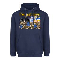 Navy i'm just here for the snacks volleyball Heavyweight Hoodie - Zillion Design Studio