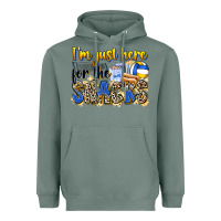 Sage i'm just here for the snacks volleyball Heavyweight Hoodie - Zillion Design Studio
