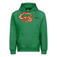 Emerald Copperhead Snake Illustrations Urban Hoodie - LillyAllenDesigns