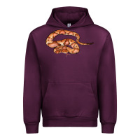 Mauve Wine Copperhead Snake Illustrations Urban Hoodie - LillyAllenDesigns