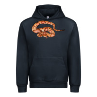 Navy Copperhead Snake Illustrations Urban Hoodie - LillyAllenDesigns