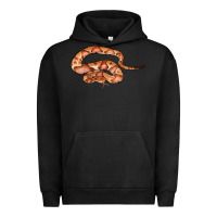 Pigment Black Copperhead Snake Illustrations Urban Hoodie - LillyAllenDesigns