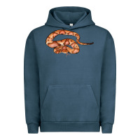 Pigment Midnight Navy Copperhead Snake Illustrations Urban Hoodie - LillyAllenDesigns
